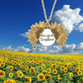 You Are My Sunshine Open Locket Sunflower Necklace Boho Jewelry Stainless Steel Friendship Gifts Letter Necklace Collier - Charlie Dolly