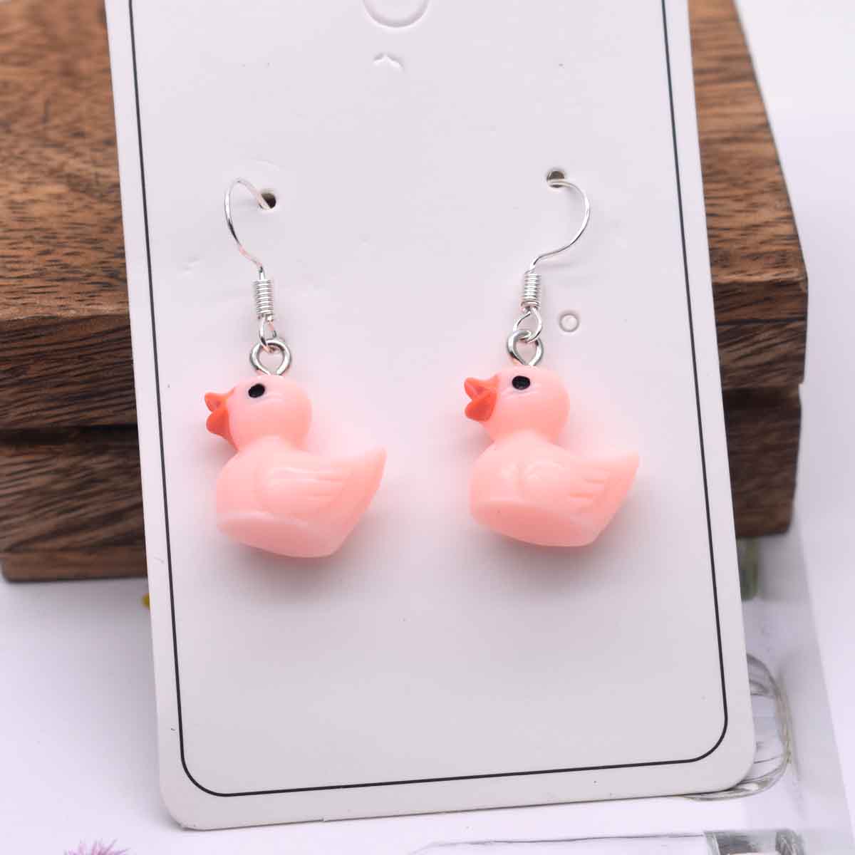 Fashion Korean Minimalist Cute Silica Gel Little Lemon Yellow Duck Earring For Temperament Girls Gift Earrings Jewelry - Charlie Dolly