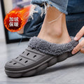 2023 Fashion Men Women Winter Light Slippers Fur Slippers Warm Fuzzy Garden Clogs Mules Slippers Home Indoor Couple Slippers Men - Charlie Dolly