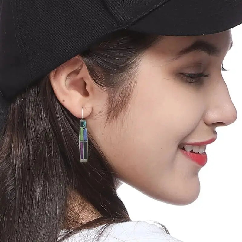 Boho Tropical Green Enamel Coconut Leaf Pearl Drop Earrings For Women Jewelry Statement Brincos Gold Dangle Earings Mujer Bijoux