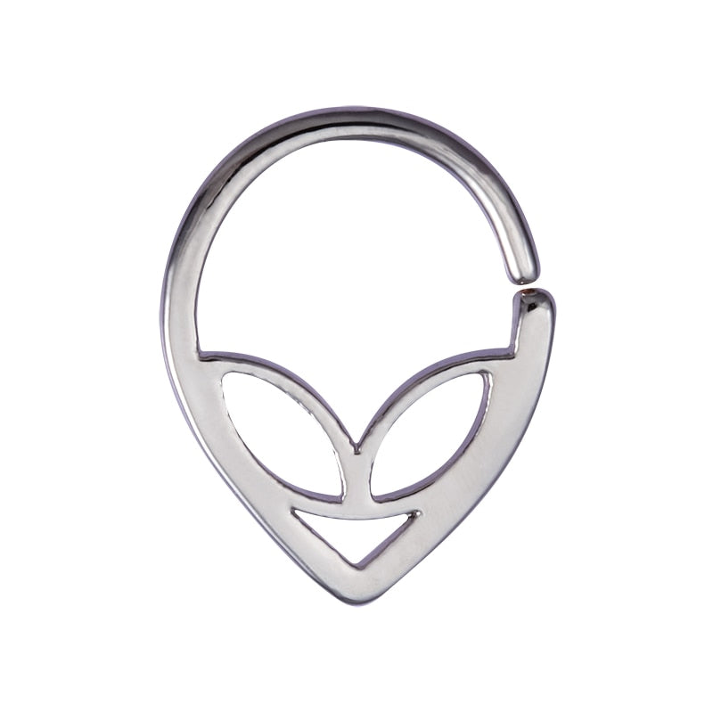 1pc Copper Nose Rings Hoop Septum V-Shap Ear Stud Tragus Cartilage Earring Helix Eyebrow Lip Piercing Nariz Body Jewelry 18G - Charlie Dolly