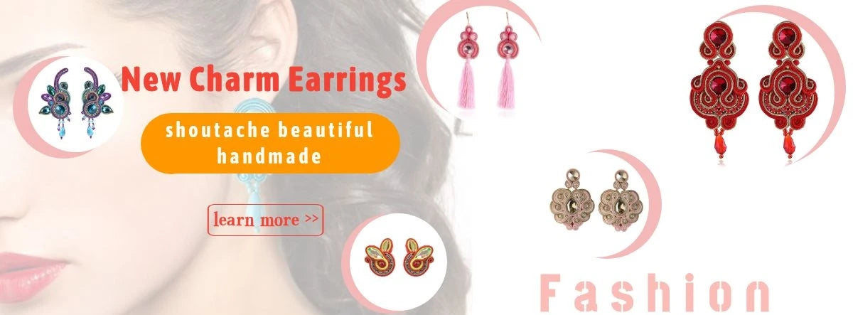 KpacoTa Soutache Jewelry Leather Drop Earrings Handmade Ethnic Boho Long Dangle Earring Women Gift colourful weaving blue purple