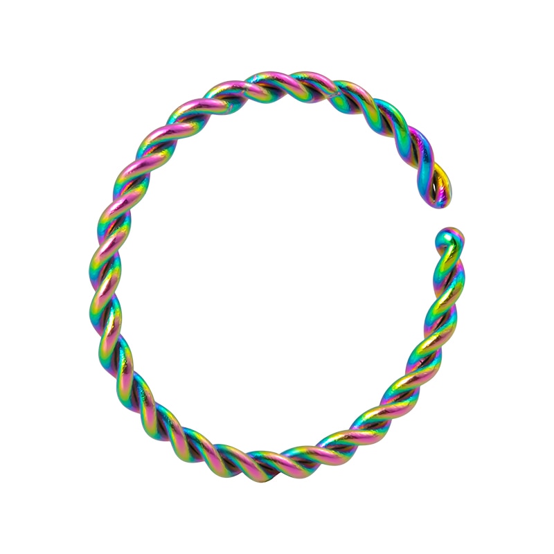 1pc Copper Nose Rings Hoop Septum V-Shap Ear Stud Tragus Cartilage Earring Helix Eyebrow Lip Piercing Nariz Body Jewelry 18G - Charlie Dolly