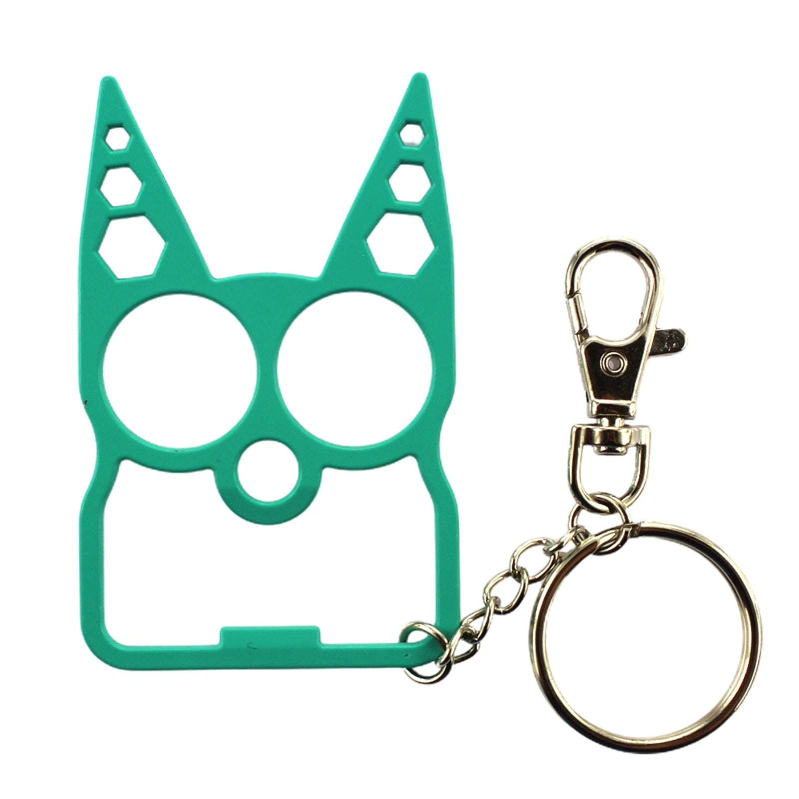 Cartoon Cat Face Shape Finger Tiger Opener Screwdriver Key Chain Multifunctional Keyring Purse Handbag Ornament rabbit ear cat - Charlie Dolly