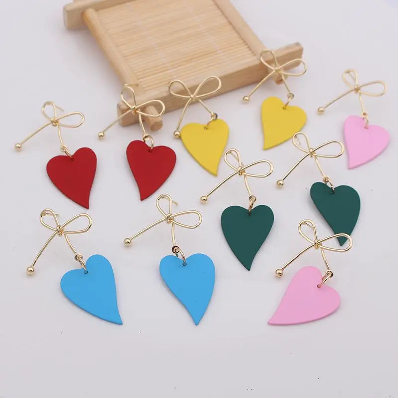 Red Earrings for Women Vintage Big Statement Long Dangle Earrings Wedding Bridal Boho Trendy Earrings Fashion Jewelry 2019