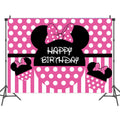 PINK MINNIE Birthday Party Supplies Kids Disposable Mouse Ear Napkins Towels Plates Cups Girl Baby Shower Wedding Decoration - Charlie Dolly