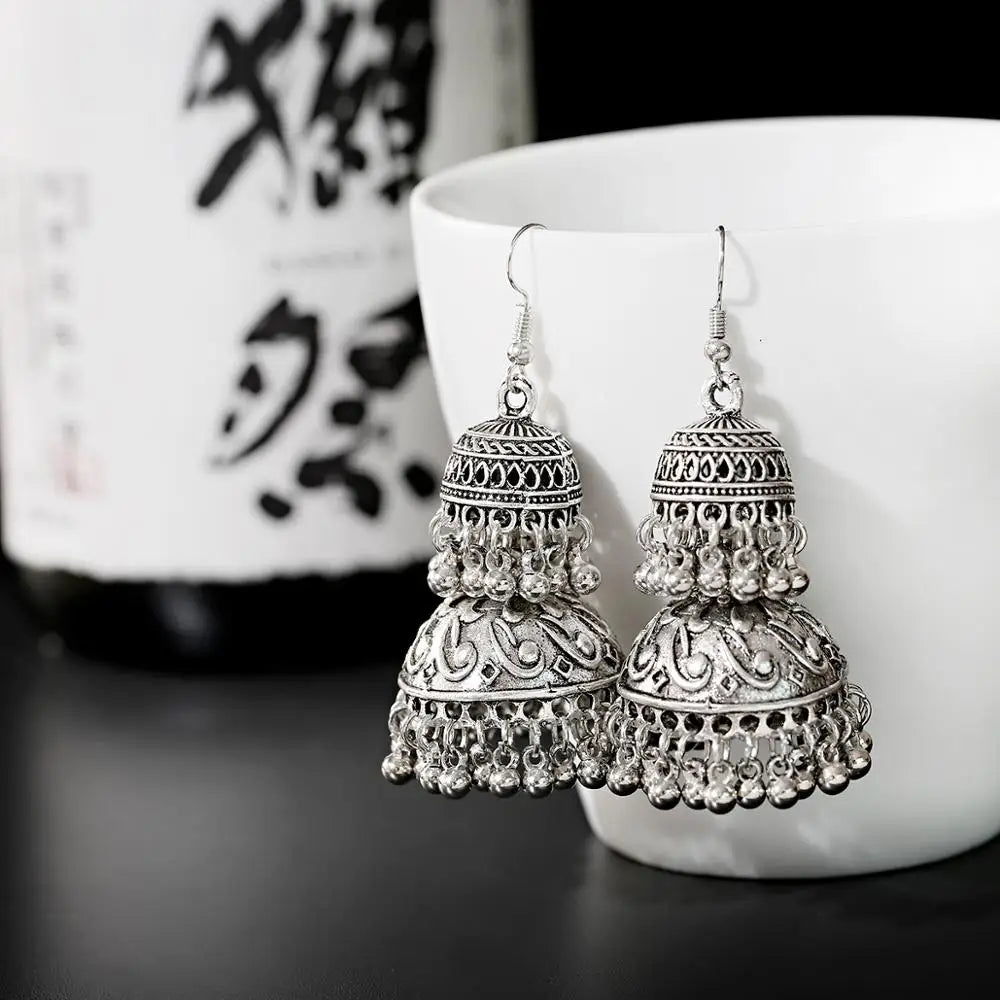 Pendientes Kolczyki Earrings For Women Hanging Earring Boho Accessories For Jewelry Indian Jhumka Ear Rings Beads Pearl Brinco