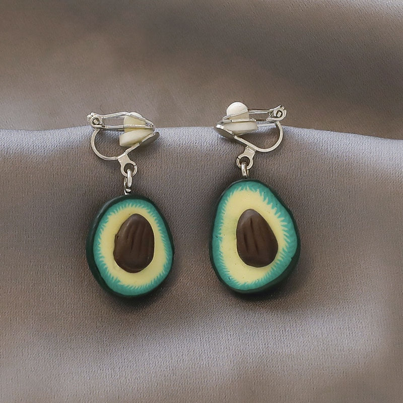 Fashion charm Creative pearl clip on Earrings Cute Handmade Earrings Womens ear clips Jewelry - Charlie Dolly