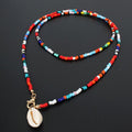 Bohemian Fashion Seed Bead Shell Long Necklace Trendy Elegant Necklace For Women Gift Accessories - Charlie Dolly