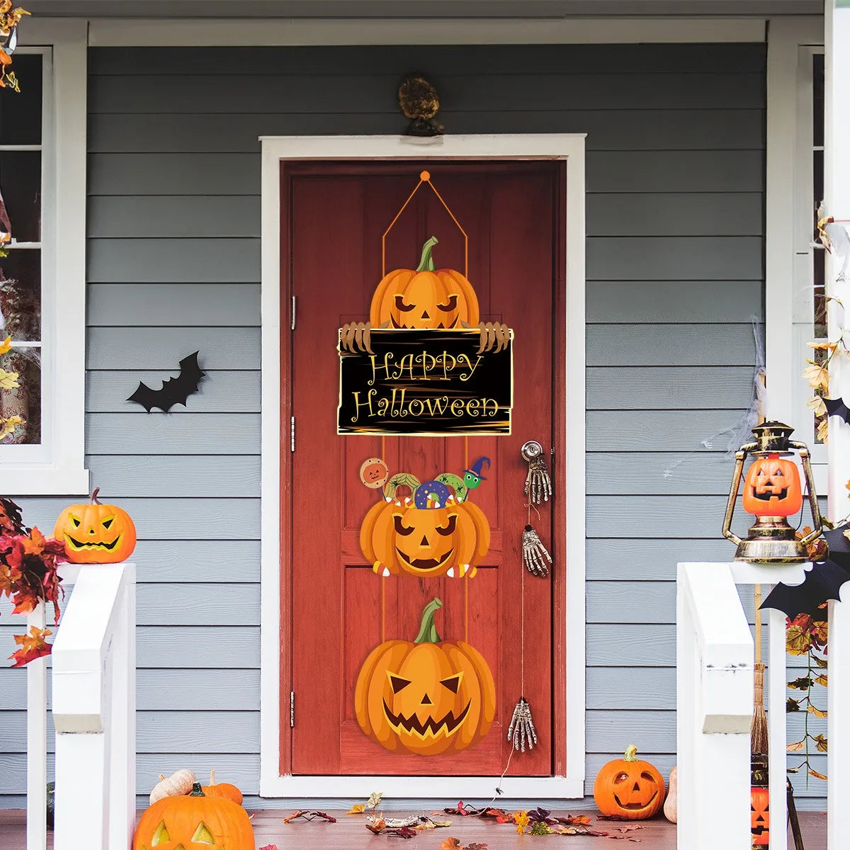 Halloween Party Decoration Pumpkin Magic Hat Door Hanging Ghost Festival Scene Decoration Pendants Happy  Halloween Day 2024 - Charlie Dolly