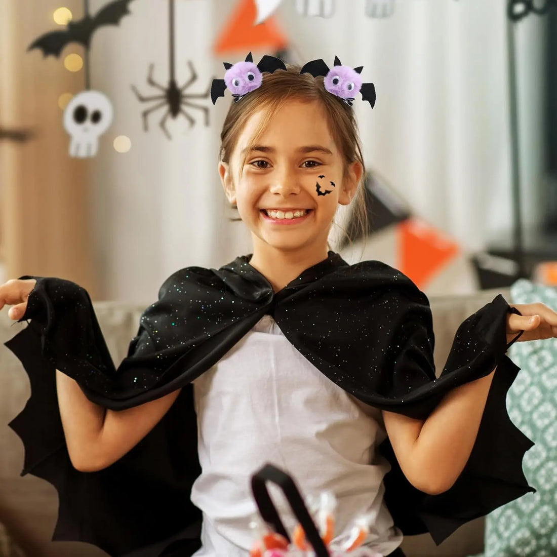 Halloween Plush Bat Hair Clip Plush Crocodile Clip Girl Children's Party Role Playing Decoration Gothic Gift Accessories - Charlie Dolly