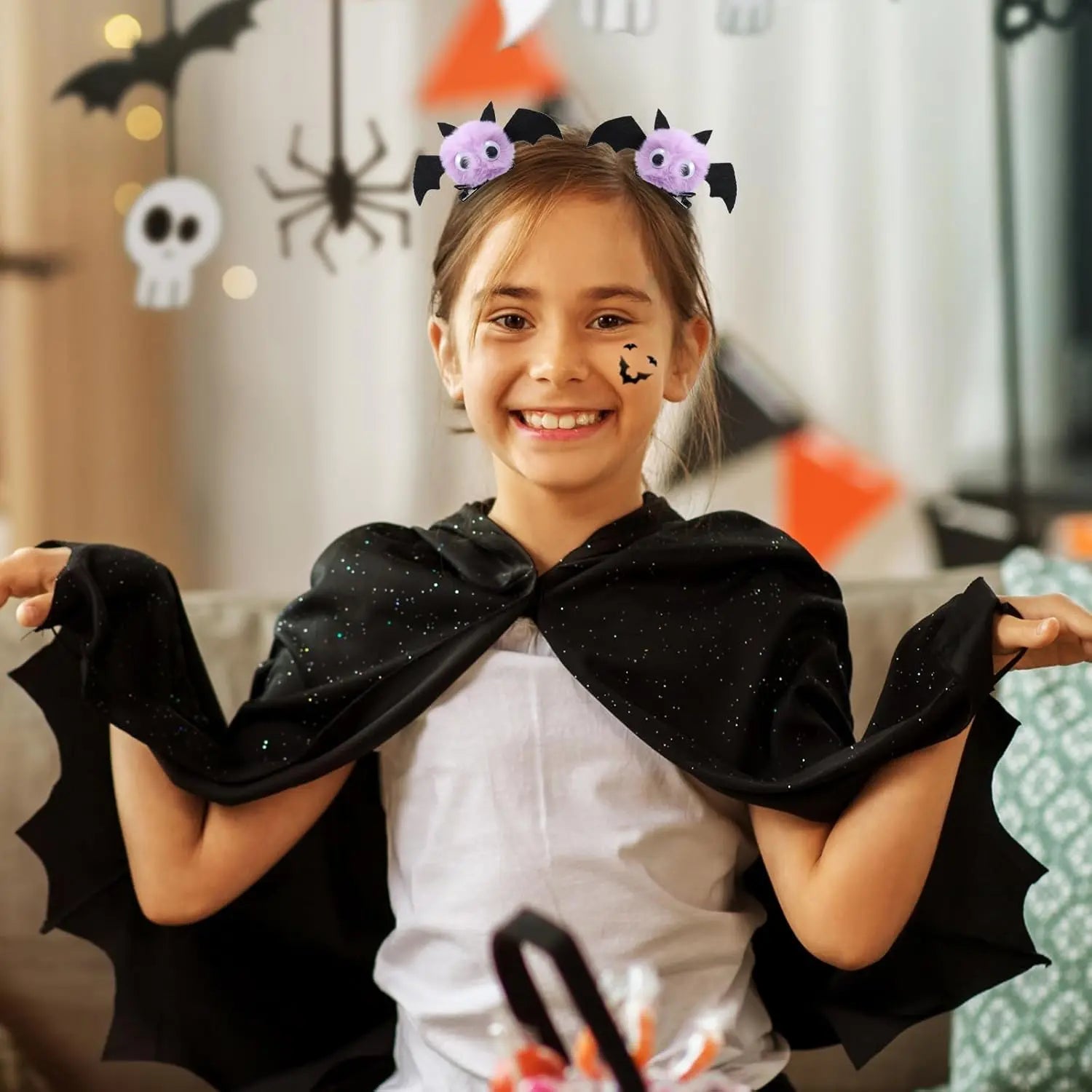 Halloween Plush Bat Hair Clip Plush Crocodile Clip Girl Children's Party Role Playing Decoration Gothic Gift Accessories - Charlie Dolly