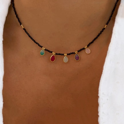 2023 Fashion Classic Stainless Steel Water Drop Chain Necklace Handmade High Quality Choker For Man Women Wild Minimalist Collar - Charlie Dolly