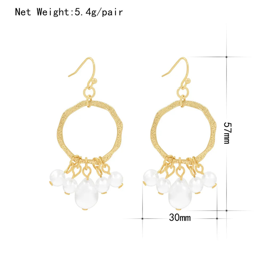 Irregular Pearl Ear Clip Earrings Jewelry