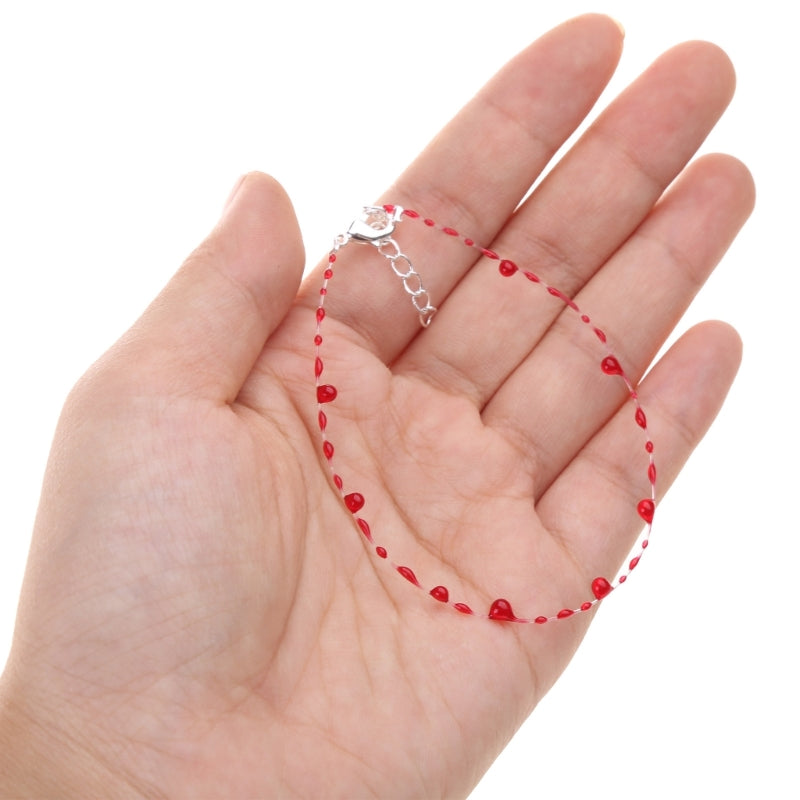 Blood Drop Jewelry Blood Drop Bracelet/Necklace Chain Necklaces/Bracelets Alloy Material Halloween Jewelry for Man Woman F19D - Charlie Dolly