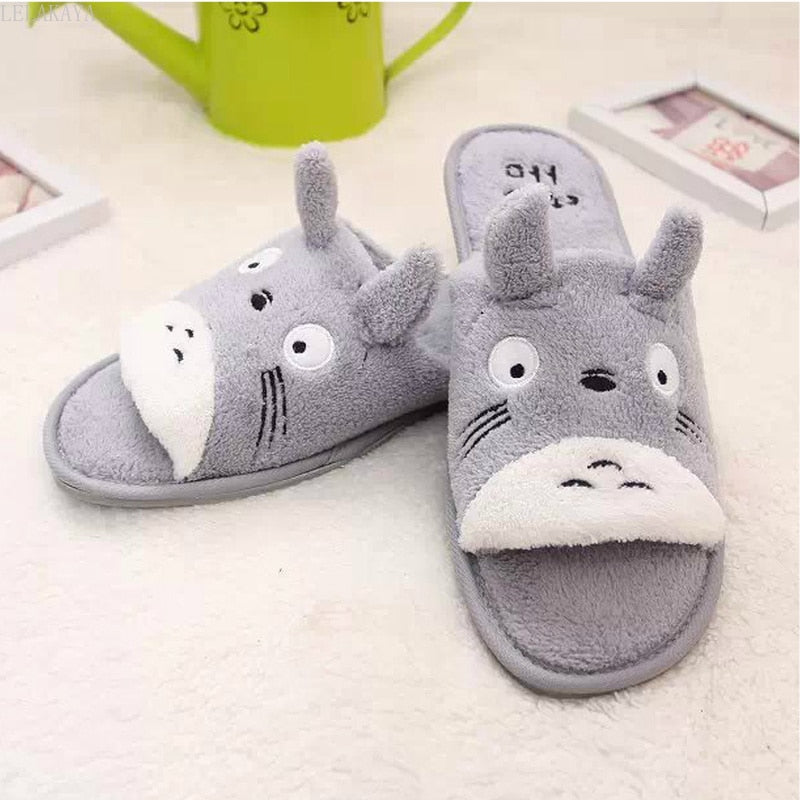 Cute toy Cartoon Winter Plush Couple Shoes Lovely Home Floor Non-slip Bedroom Keep Warm Soft Slipper Women Men Slippers - Charlie Dolly