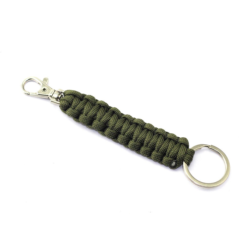 Key Chain With Self-defense Steel Ball 24cm 7-core Outdoor Equipment Parachute Cord Rope Keychain Wild Survival - Charlie Dolly