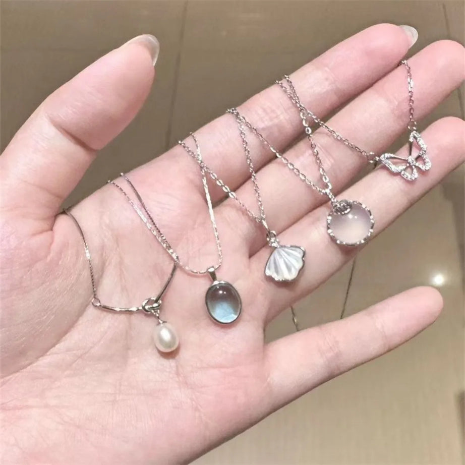 Minimalist Sweet Pendant Boho Necklace Set (5 Pieces)