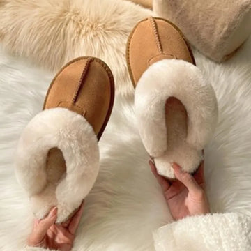 Brand Designer Women's Slippers Winter Plush Warm Shoes Unisex Indoor Outdoor Flip Flops Casual Shoes  Zapatos De Mujer - Charlie Dolly