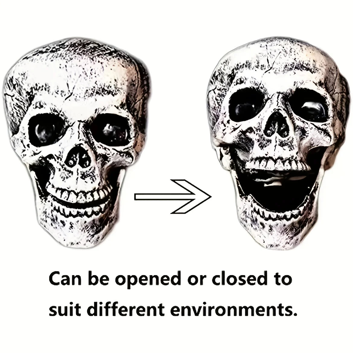 Realistic Skeleton Stakes Halloween Realistic Skull Skeleton Head Human Hand Arms for Halloween Party Home Garden Lawn Decor - Charlie Dolly