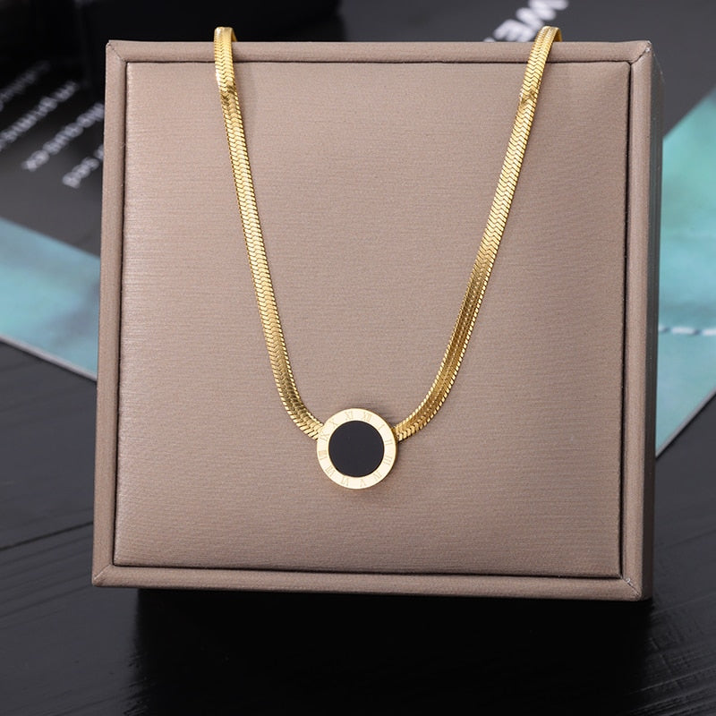 Stainless Steel Geometry Star Moon Butterfly Pendant Multilayer Chain Choker Necklace For Women Wedding Accessories Dropshipping - Charlie Dolly