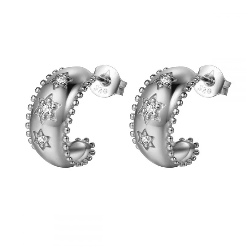 ISUEVA Gold Plated Hoop Earrings Set for Women Retro Boho Piercing Ear Cuffs Stud Drop Dangle Earrings 2023 Jewelry Accessories