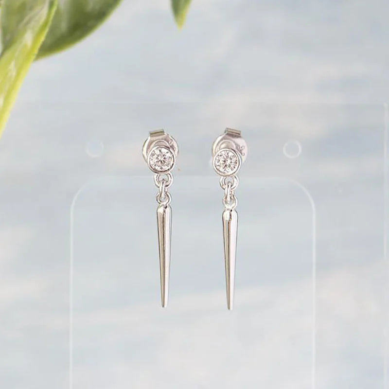CRMYA Unique gold-plated CZ Stud Earrings For Women Cubic Zirconia Pendientes Boho Luxury Fashion Jewelry