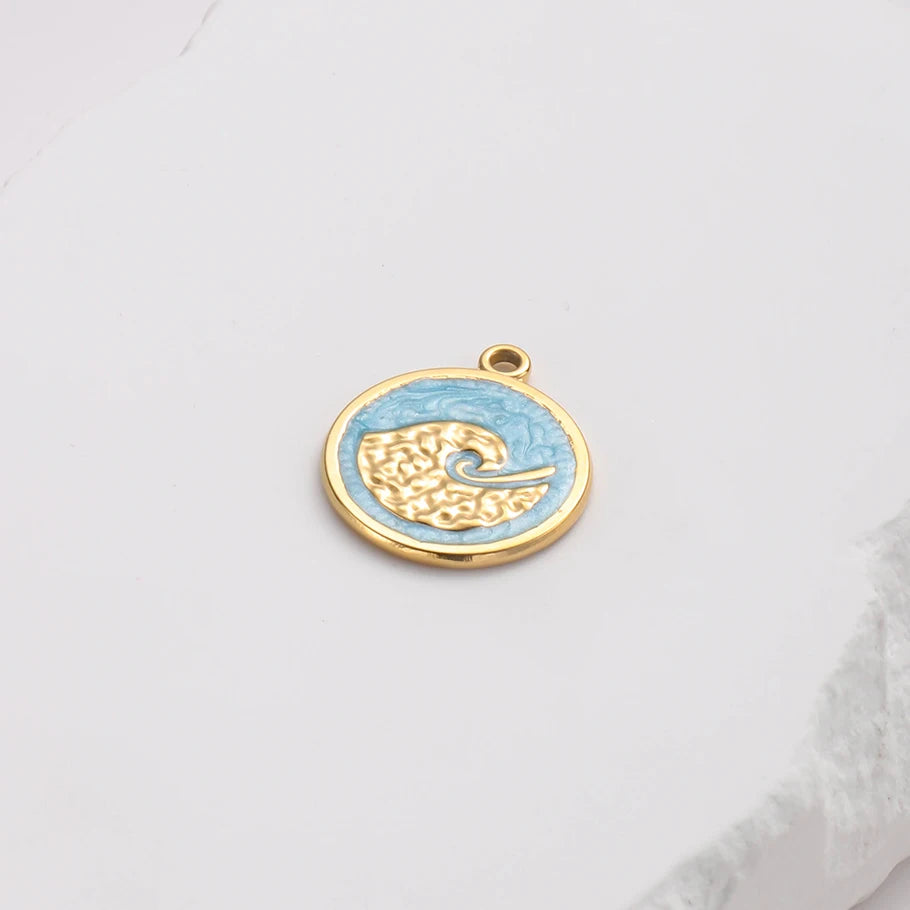 3/8Pcs Boho Summer Marine Sea Animal Starfish Turtle Pendant Jewelry Making Enamel Lizard Gecko Butterfly Colgantes Wholesale