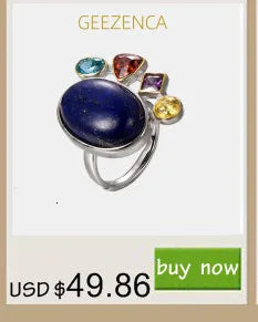 GEEZENCA Malachite Lapis Lazuli Shell 925 Silver Dangle Earrings For Women Unusual Geometric Natural Stone Drop Earring Gift