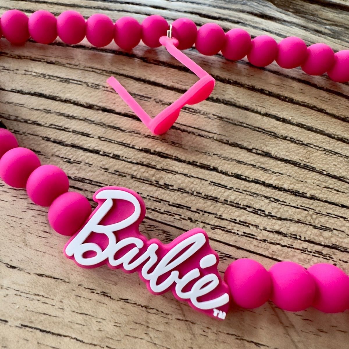 2023 Barbie Mobile Phone Chain Beaded Personality Rose Red Keychain Pendant Ins Style Portable Silicone Soft Hanging Chain Gift - Charlie Dolly