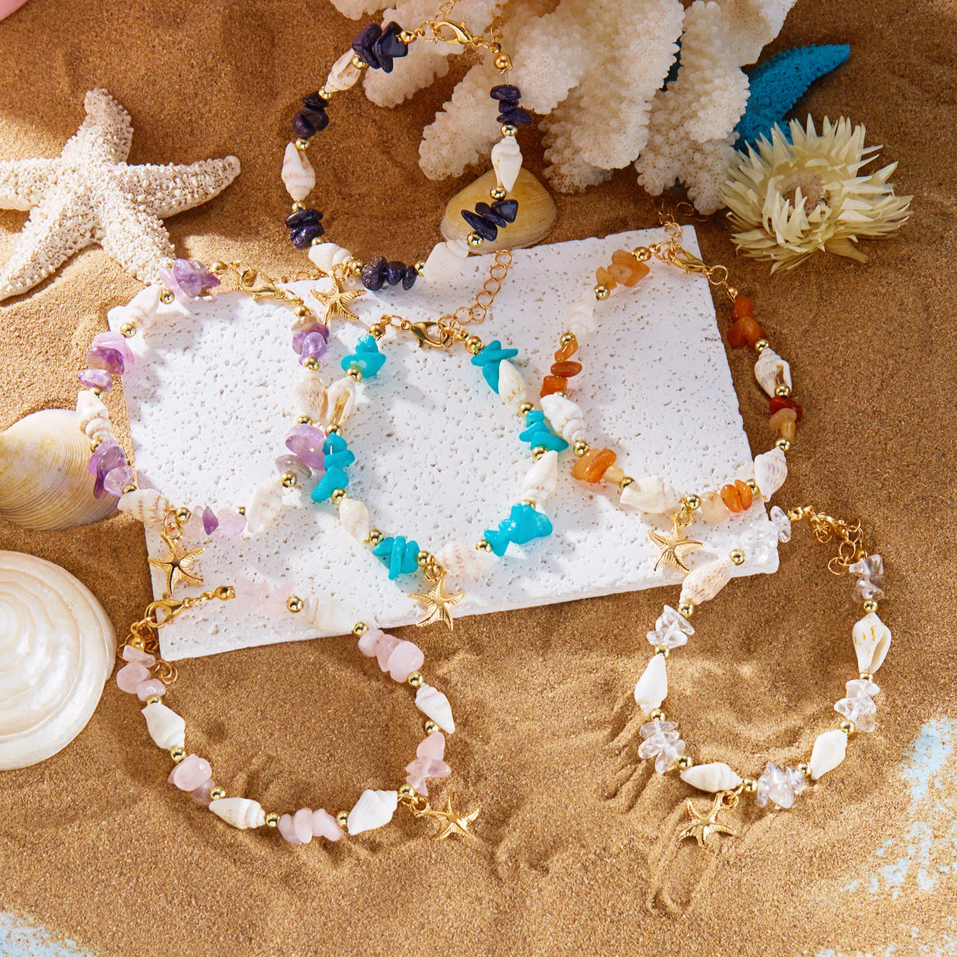Shell & Starfish Boho Bracelet