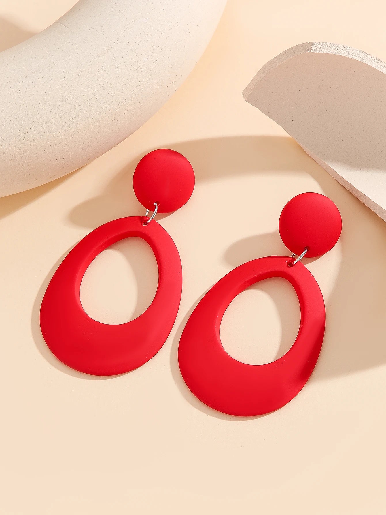 Colorful Acrylic Geometric Drop Earrings for Women Trendy Lightweight Boho Chic Dangle Jewelry Fashion Accessory