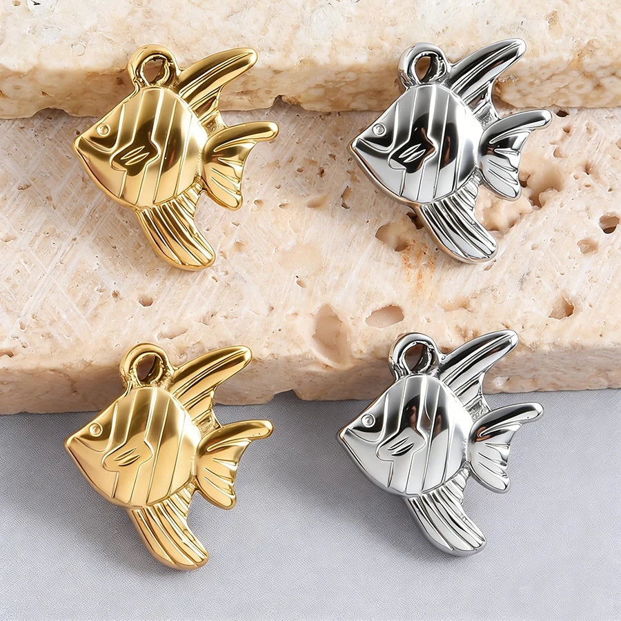 3/8Pcs Boho Summer Marine Sea Animal Starfish Turtle Pendant Jewelry Making Enamel Lizard Gecko Butterfly Colgantes Wholesale