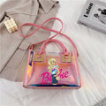 Barbie Princess Summer Transparent Handbag Anime Y2K Girls Lasers Beach Bag Shoulder Bag Ladies Tote Bags Pu Messenger Organizer - Charlie Dolly