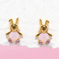 925 Silver Needle Cute Animal Stud Earrings For Women Girls Shiny Zircon Tiger Whale Rabbit Cat Stud Earrings Party Jewelry - Charlie Dolly