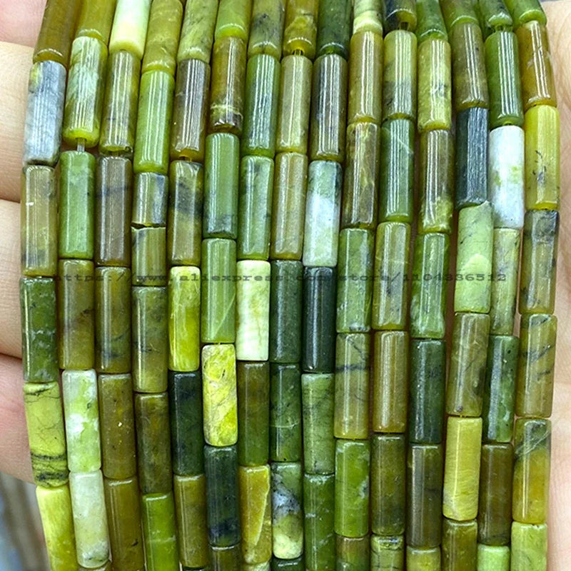 4x13mm Tube Natural Stone AA Lapis Lazuli Loose Spacer Beads for Jewelry Making Diy Bracelet Charms Earrings Accessories