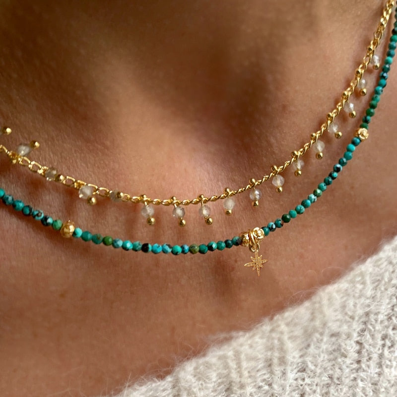 2023 Fashion Classic Stainless Steel Water Drop Chain Necklace Handmade High Quality Choker For Man Women Wild Minimalist Collar - Charlie Dolly