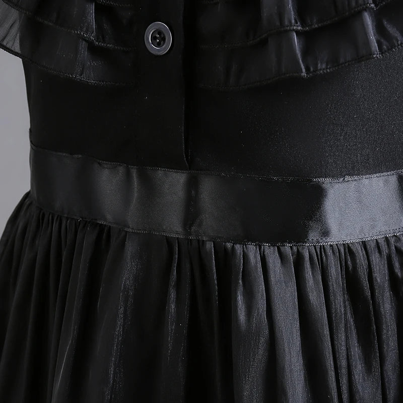 Wednesday Adams Cosplay For Girls Costume 2023 New Vestidos For Kids Carnival Easter Halloween Party Costumes for 3-12 Years - Charlie Dolly