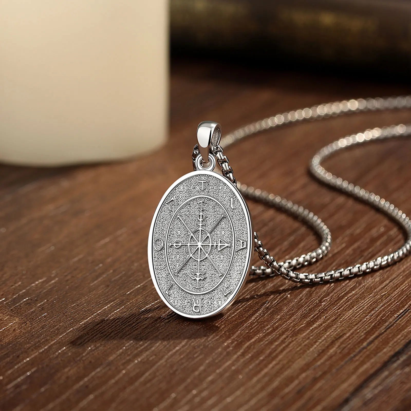 AEONSLOVE 925 Sterling Silver Goddess of Fortune Necklace Handmade Roman Goddess Pendant Mythology Jewelry Gift for Women Men