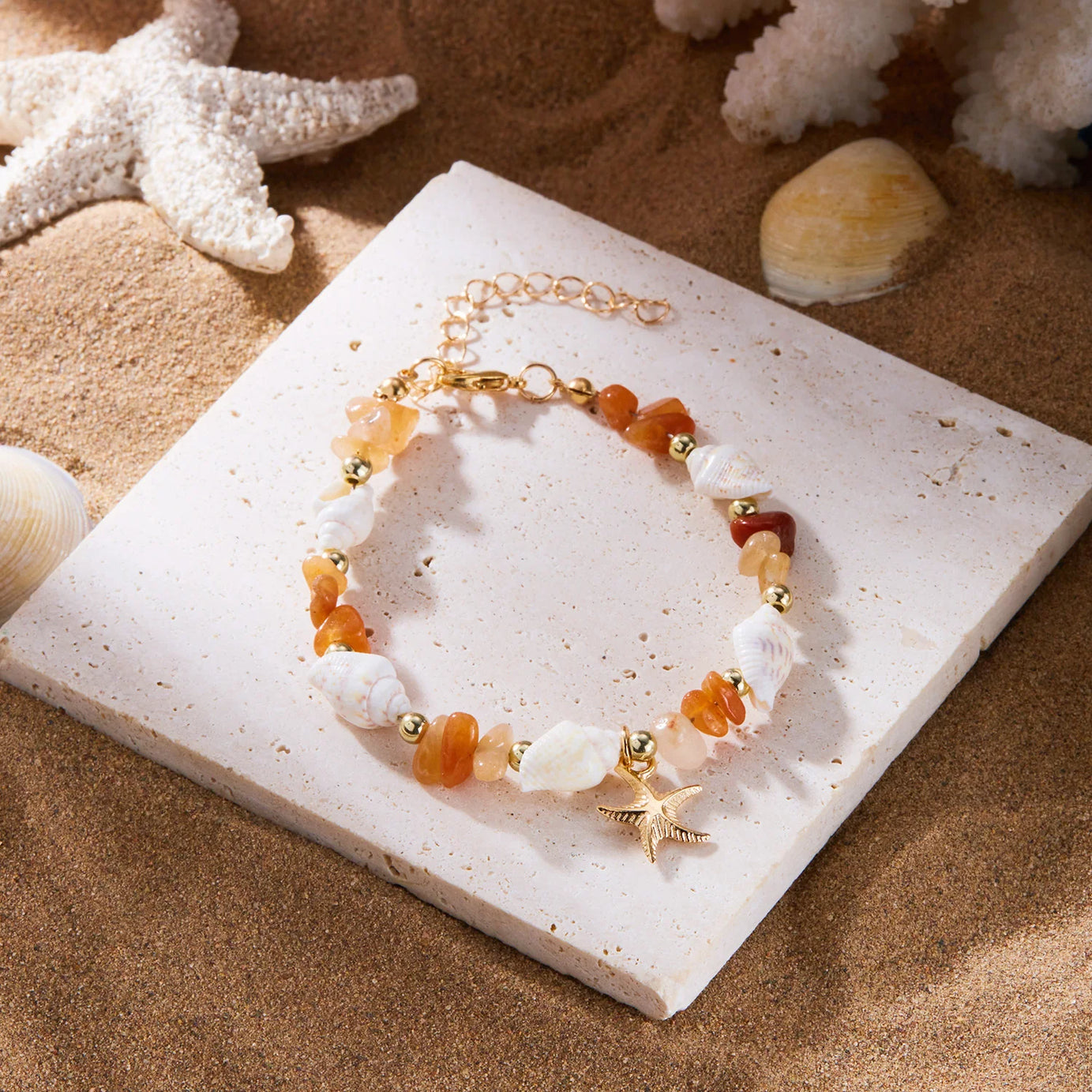 Shell & Starfish Boho Bracelet