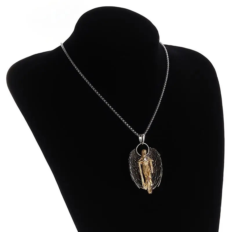 Protection Pendant Necklace Saint Gabriel Holy Order Guardian Angel   Jewelry  Gift Spiritual Support for Men and Women