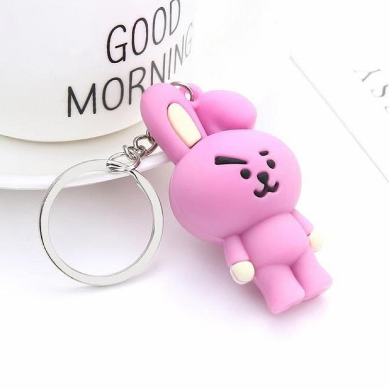 Korean Stars Kpop Btss Fans Keychain Cute Animal btt211 Doll Bag Pendant Adorable kawaii Keyring Jewelry Accessories For Women - Charlie Dolly