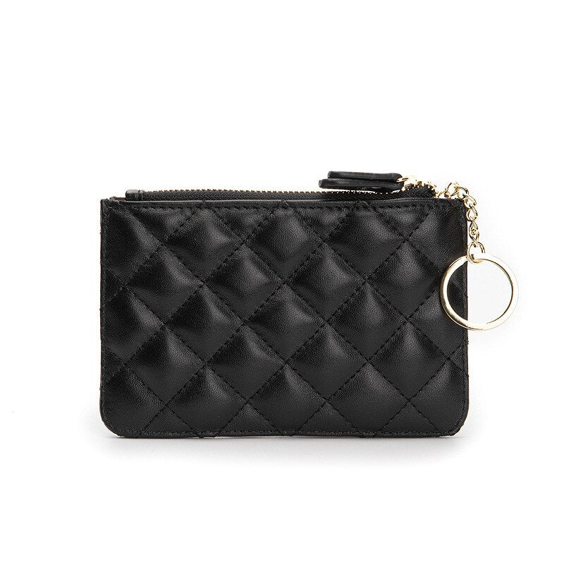 Leather Women Purse Small Wallet Change Coin Pouch Mini Zipper Money Clip Bags Children Pocket Wallets Key Holder - Charlie Dolly