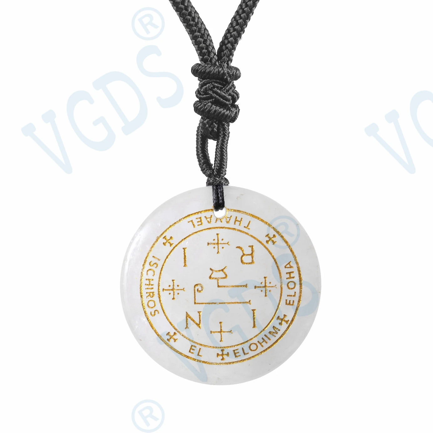 Seven Archangel Natural Crystal Pendant Necklace, Angel Protection Amulet Talisman