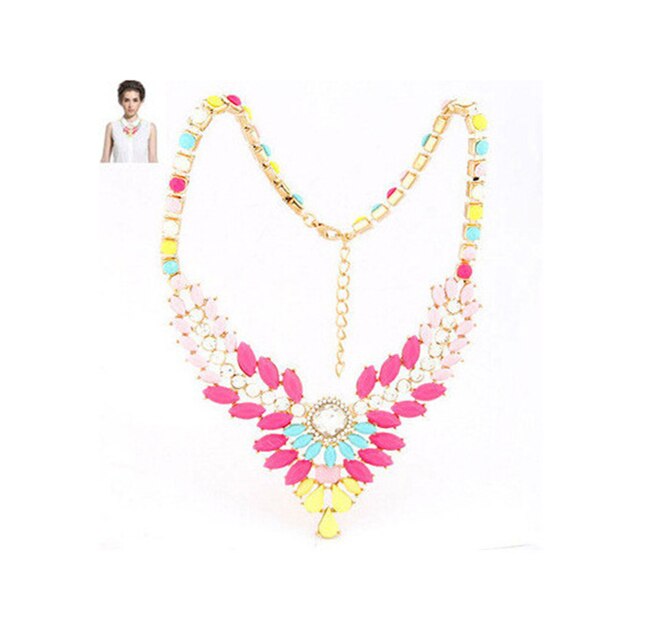 Vintage Jewelry Wholesale Gem Choker Necklace Woman Charm Statement Retro Necklaces &amp; Pendants Gift - Charlie Dolly