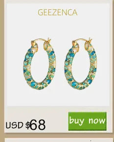 GEEZENCA Malachite Lapis Lazuli Shell 925 Silver Dangle Earrings For Women Unusual Geometric Natural Stone Drop Earring Gift