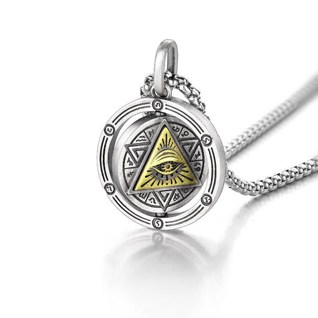 Eye of Horus Evil Eye Pendant Necklace, Ancient Egyptian Protection Amulet