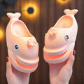 Creative Pink Shark Slippers Girls Boys Bubble Slides Shoes Kids Beach Shark Sandals Home Slipper Babi Indoor Shoes - Charlie Dolly