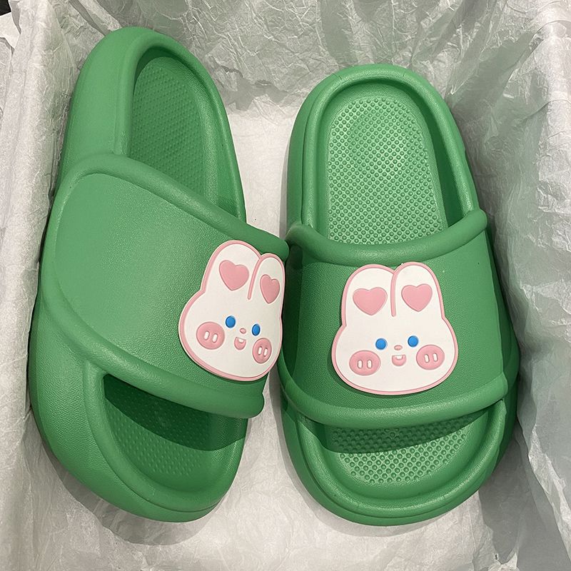 Cute Rabbit Slippers Women Indoor Home Bathroom Anti-slip Slides Shoes Soft Sole Beach Summer Sandals Women Slippers - Charlie Dolly