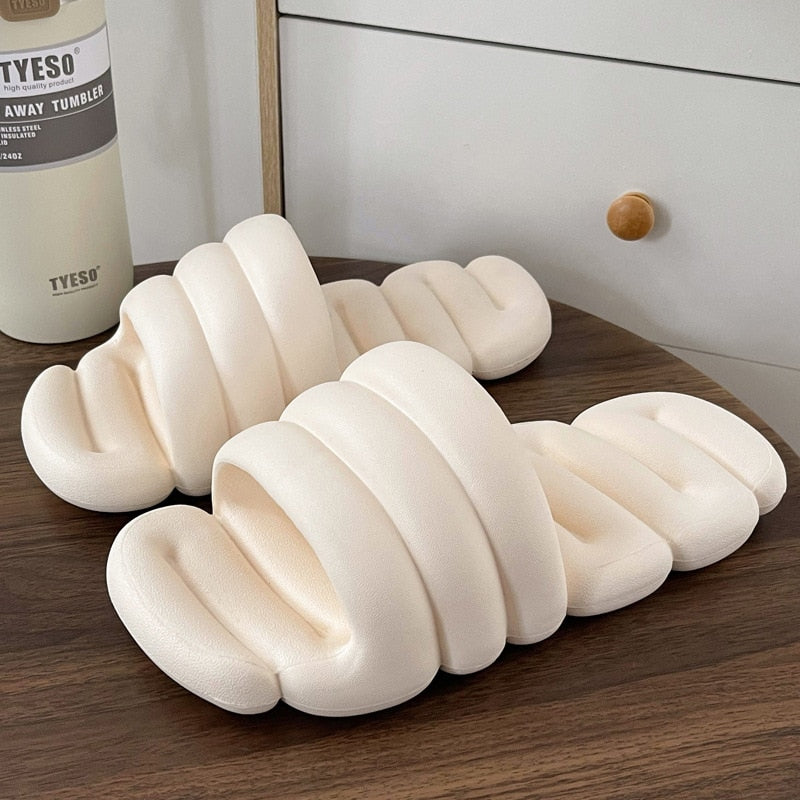 Women's Slippers Summer Designer Bubble Slides Soft Massage Sole Fashion Women Sandals Indoor Bathroom Comfort Fashion Slipper - Charlie Dolly